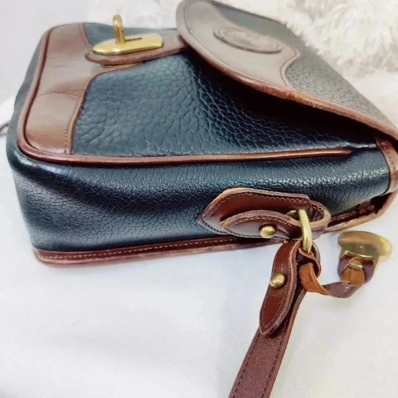 Dooney & Bourke vintage black leather saddle bag crossbody - Picture 14 of 16